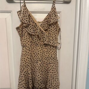 Polka Dot Ruffle Romper Dress